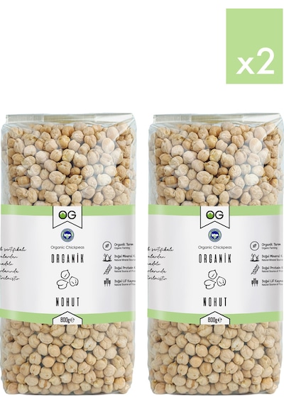 2 Li Organik Nohut 800 Gr