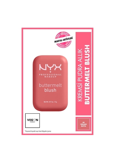 Nyx Professional Makeup Buttermelt Blush Kremsi Pembe Pudra Allık - 08 Feelin Butta 08