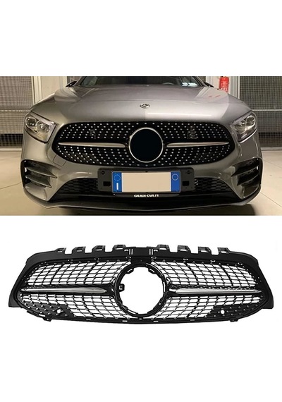 Mercedes W177 Diamond Ön Panjur Izgara Seti Krom-siyah 2018 Sonra
