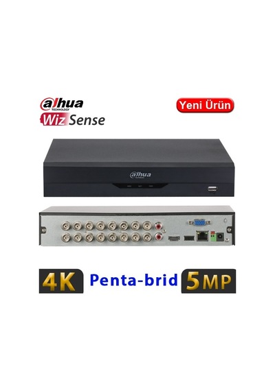 Dahua Xvr5116hs-5m-ı3 16 Kanal 1080p 1x6tb 5mp Hdcvı Kamera Destekler 1xhdmı Vga 2xusb 1xrj45 Xvr