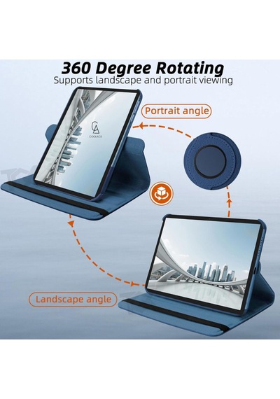 Lenovo Tab K11 Tb-330fu Uyumlu Kılıf Dönebilen Standlı Tablet Kılıfı + Ekran Koruyucu + Kalem