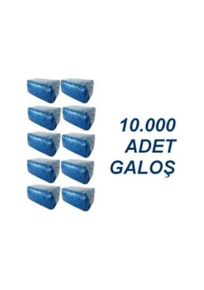 Vakumlu Ambalajında Mavi Galoş 1000 x 10 Paket 10.000 Adet