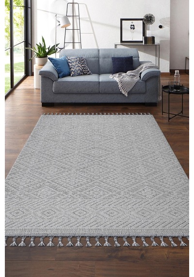 Otantik Salon Ve Oturma Odası Halısı Krem/gri 23917b Krem