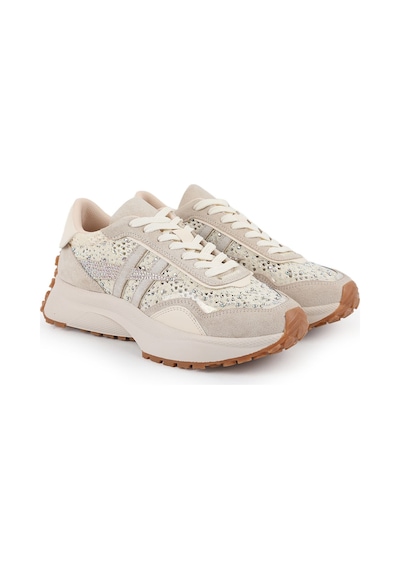 Lbr Libero L083.83161 Taş İşlemeli Kalın Tabanlı Kadın Sneaker Bej