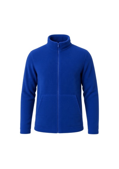 Givoria Erkek Kışlık Fermuarlı Cepli Polar Hırka Outdoor Mavi Mavi