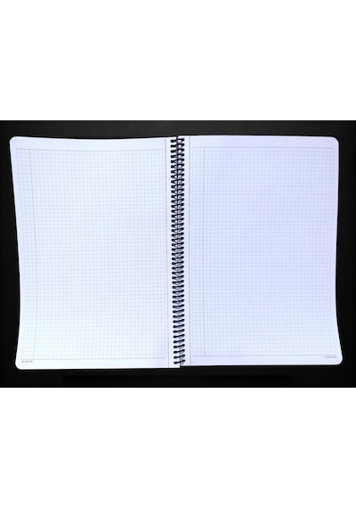 Kareli A4 80 Yaprak Telli Defter Karton Kapak Perforeli Pembe