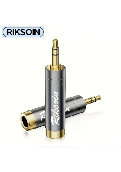 Riksoin 3.5mm To 6.5mm Ses Jack Çevirici Dönüştürücü Adaptör Hifi