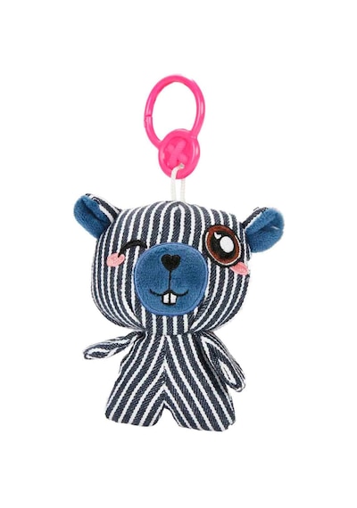 Sunman Threadz Charmz Pelüş Anahtarlık 00937 Mavi Beyaz Çizgili Çok Renkli