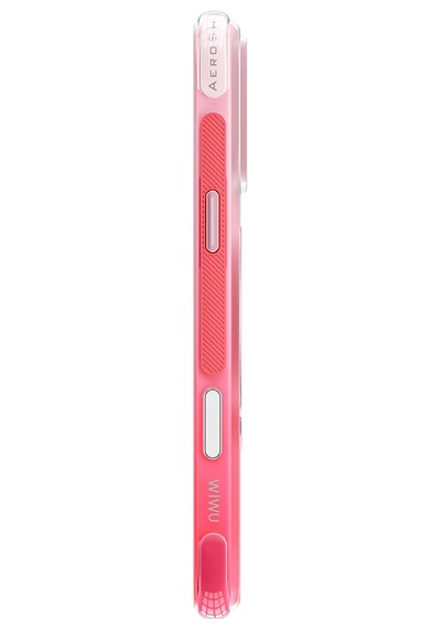 Apple iPhone Uyumlu 18 Pro Max Kılıf Wiwu As-204 Aeroshield Aurora Ultra M-safeli Airbag Standlı Kapak Pembe