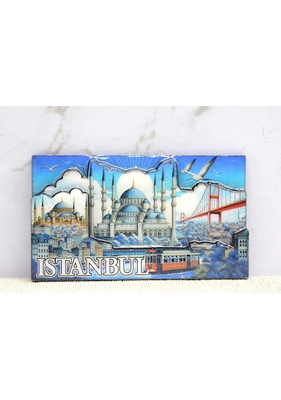 Ahşap İstanbul Temalı Magnet Diğer 93845651