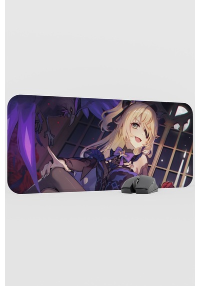 Fischl Genshin Impact Anime Gacha V4 - 70x30 Xl Gaming Mouse Pad Fare Altlığı