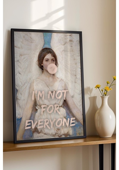 I Am Not For Everyone Çerçeveli Tablo Abbott Handerson Thayer Angel Genç Odası İçin Dekor Altered Art