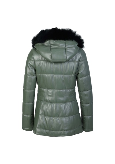 Tamer Tanca Kadın Hakiki Deri Su Yeşili Deri Mont 571 Z-361 Byn Derımont Sk23/24 Mınt Derı
