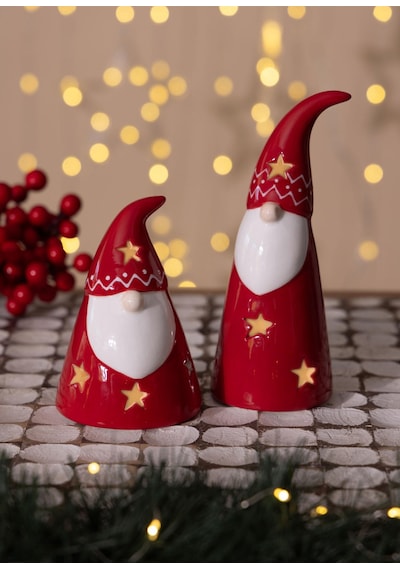 The Mia Dekoratif Tealight Yılbaşı Süsü Şanş Cücesi 7x7x17 1 Adet