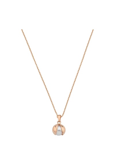 9,5 Mm Doğal İnci Kolye Rose
