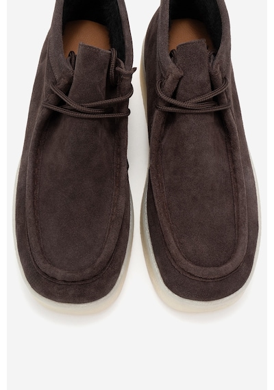 Luvishoes Luvi Shoes Melıa Kahverengi Süet Hakiki Deri Kadın Bilekte Bot Kahverengi