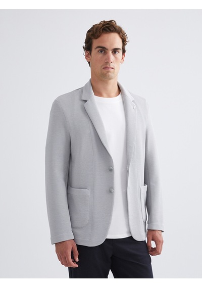 Lcw Vision Gri Dar Kalıp Erkek Blazer Ceket