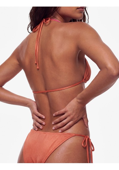 Koton Yanları İpli Üçgen Bikini Altı Kahverengi 6sak00018mm Kahve