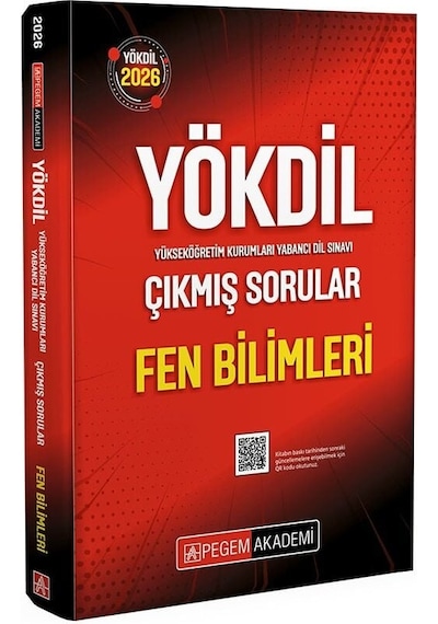 Pegem 2026 Yökdil Fen Bilimleri Çıkmış Sorular Çözümlü Pegem Akademi Yayınları