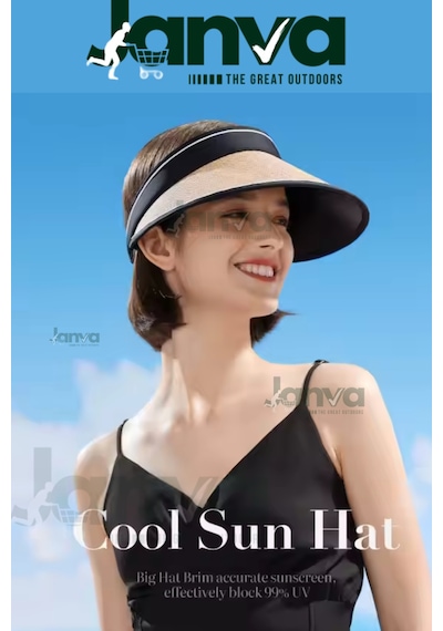 Tenisçi Vizörlü Model Siperli Şapka Plaj Güneş Uv Önleyici Tesettür Üstü Yeni Trend Krem