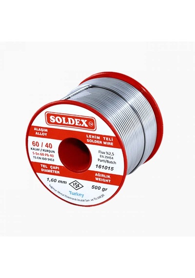Lehim Teli Kurşunlu Sn 60 Pb 40 1,60mm 500gr 60/40