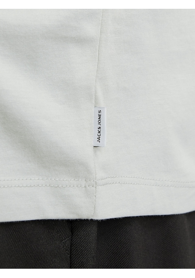 Jack & Jones Büyük Beden Bisiklet Yaka Basic Tisört-organic - 12158482 Puritan Gray