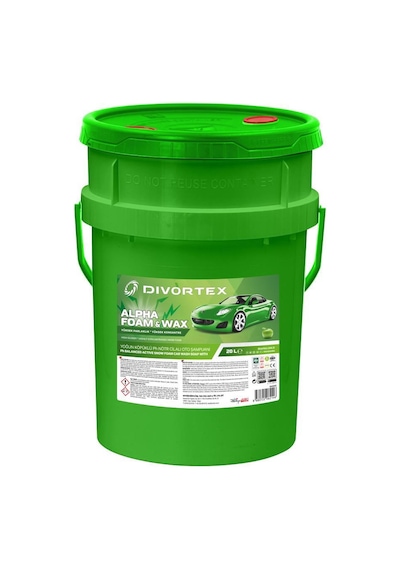 Divortex Alpha Foam ph nötr Cilalı Kova Oto Şampuanı 20 L