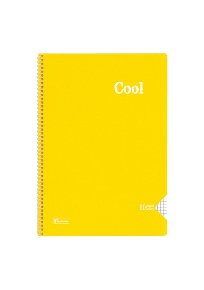 Keskin Color Cool A4 40 Yaprak Kareli Pp Kapak Spiralli Defter Çok Renkli
