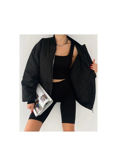La Querta Siyah Unisex Bomber Su Itici Mont Kahve-bej Kahve-bej
