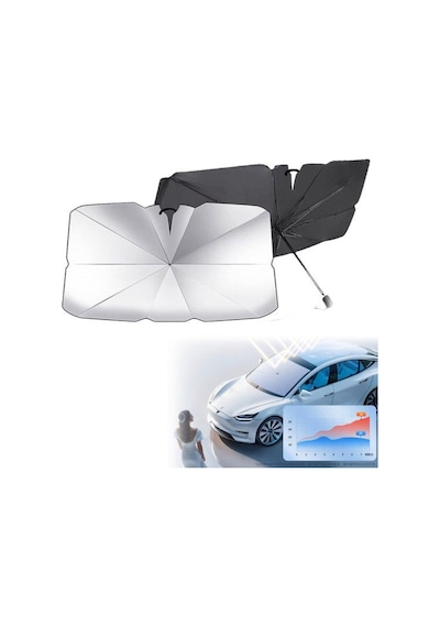Mercedes Cla, Audi A5, Bmw 4 Serisi, Vw Arteon, Toyota Camry Uyumlu Oto Şemsiye -
