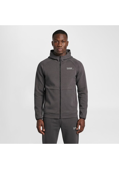 Hummel Tech Fleece Regular Erkek Gri Kapüşonlu Ceket