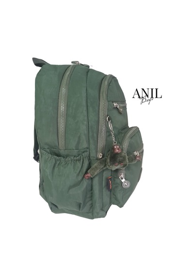 Anılbags Krinkıl Haki Kumaş Suya Dayanıklı Klinkır Sırt Çantası/laptop Haki