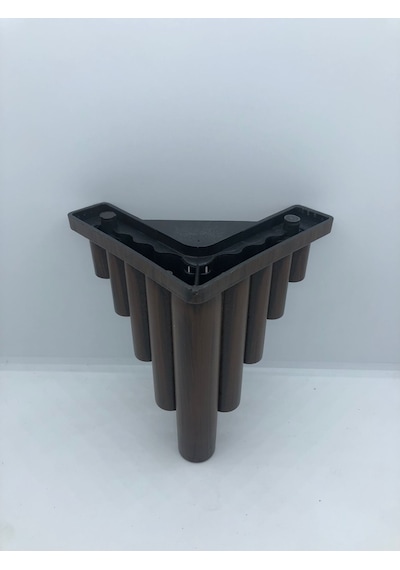 Karakoçaksesuar Plastik 15 x 12 x 12 CM Ceviz Koltuk Dolap Baza Mobilya Ayağı 4 Adet