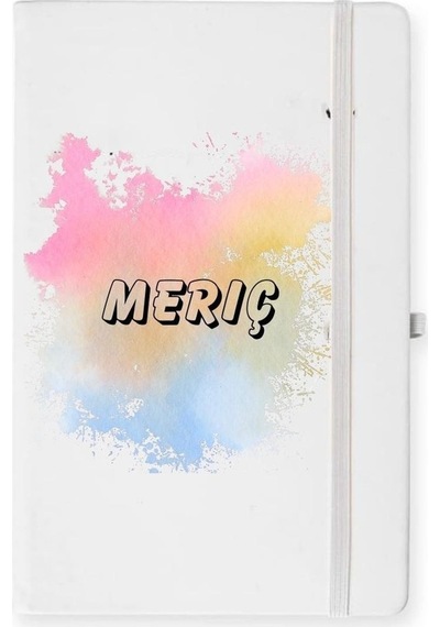 İsme Özel Sulu Boya Efektli Defter 001