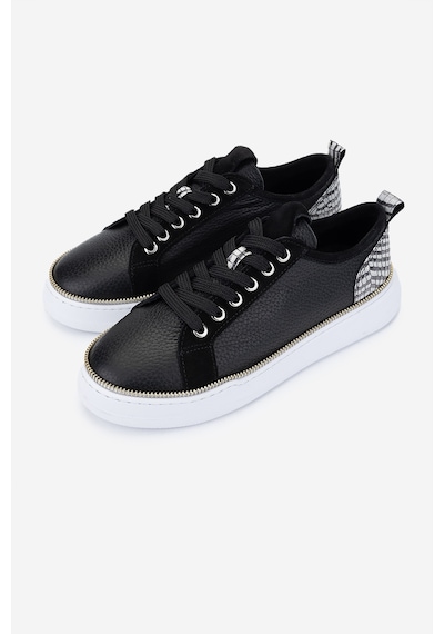 Valmenti Kadın Hakiki Deri Siyah Floter Sneakers & Spor Ayakkabı 1115 1950 Bn Ayk Y25 Sıyah Fltr Siyah