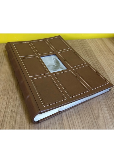 Aledo 10x15cm 300 Lük Deri Özel Lüx Fotoğraf Albümü-l1300 Kahve