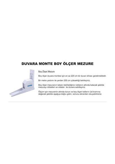 Sw-g06b High Duvara Monte Boy Ölçer