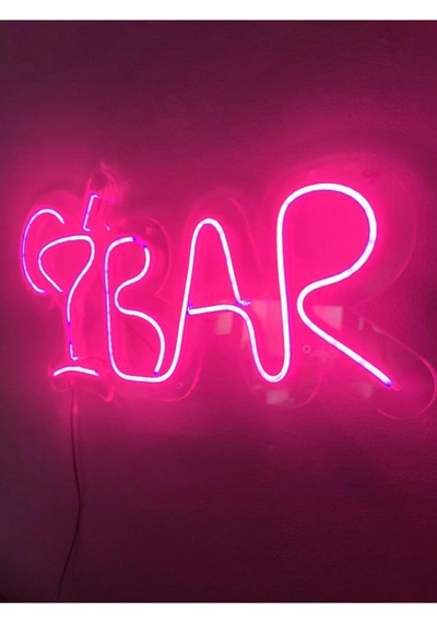 Dekoraven Bar Neon Tabela Neon Yazı Led Dekoratif Duvar Aydınlatması Neon Duvar Dekorasyonu, Barpiraven1