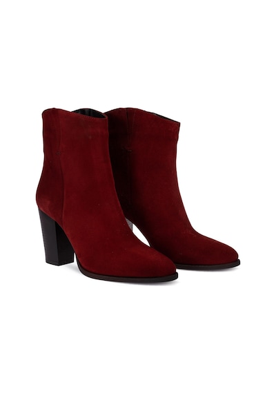 Deery Hakiki Süet Bordo Kadın Bot Bordo (539893697) Bordo