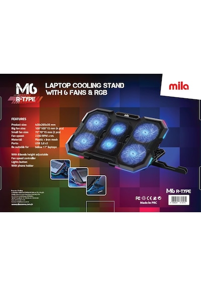 Classone Mila Serisi M6 R-type 13-17 İnch Uyumlu 2200 Rpm, Rgb Iş