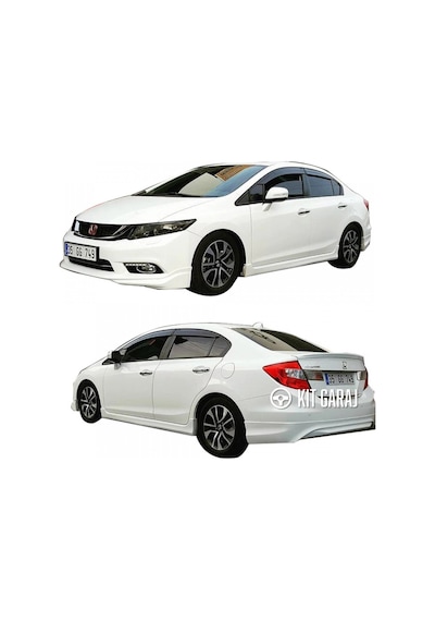 Kit Garaj Honda Civic Fb7 Modulo Yan Marşpiyel Seti Şık & Dayanıklı Tasarım Boyasız