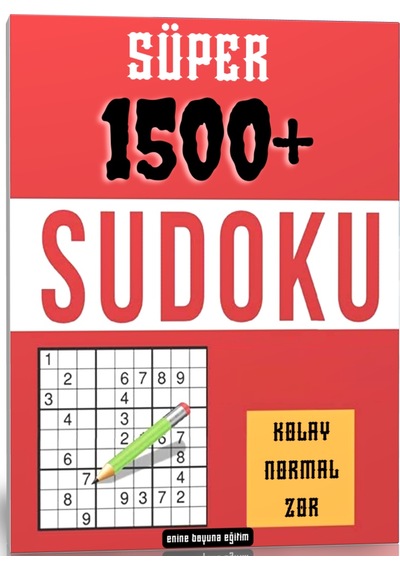 Süper 1500 Sudoku Kitap Seti (3 Süper Kitap)