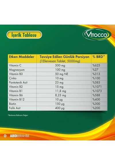 Vıtocco 15 Eff. Tablet