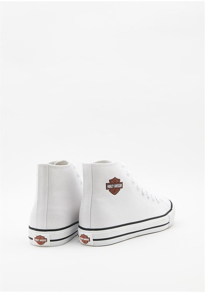 Harley Davidson 023m100382 Pittsburgh Plain White Erkek Sneaker Beyaz