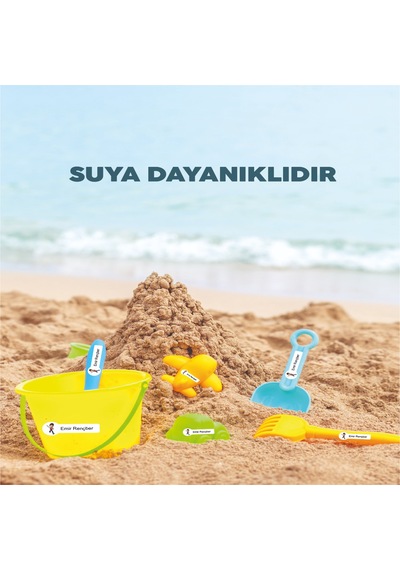 Okul Etiketi Kalem Defter Etiketi Paw Petrol Özel İsim Yazılabilen Etiket - 252adet