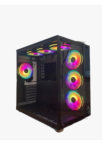 Gameforce Atlantis 7×120 MM Fanlı Rgb Kumandalı Kontrolcülü E-ATX Oyuncu Bilgisayar Kasası