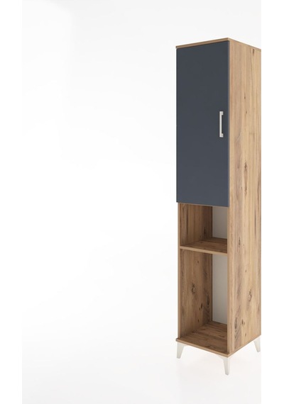 Hyperion Dolap 3 Raflı Tek Kapaklı Tek Askılı 44x44x221 Çam-a... Çam