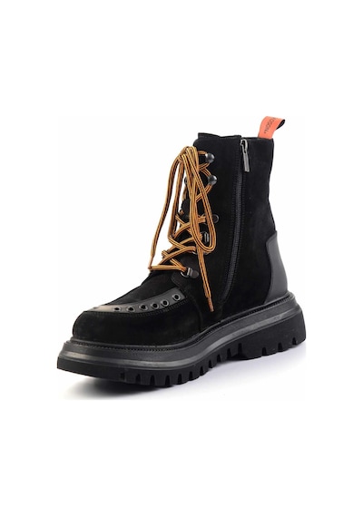 Bambi Black Hakiki Deri Erkek Bot & Bootie Hd1777061902 Black