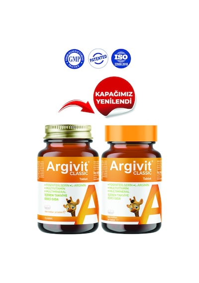 Classic Fosfotidilserin, L-arjinin, Multivitamin Ve Multimineral Içeren Tablet 2 Li Paket 30 Tablet