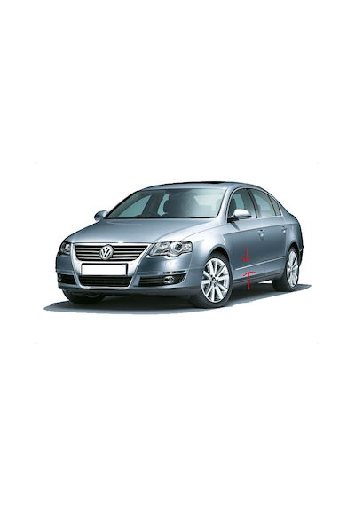 Volkswagen B6 Passat 3c0853515 Kapı Çıtası B6 Passat Kapı Nikelajı Sol Ön Şoför Kapısı